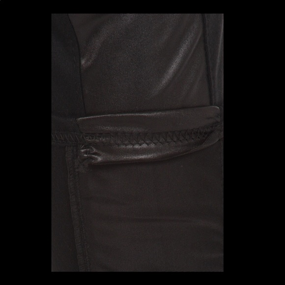 🤩Black Duo Fabric Stretchy Leggings - Picture 5 of 6